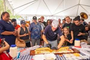 Our friends from Parkway Bakery and Po-Boys were on hand to help serve samples of some classic po-boys to the crowd. 