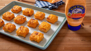 Pimento Cheese Toasties on a serving tray.